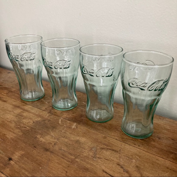 Coca Cola Vintage 6oz Glasses Indiana Glass - Picture 2 of 8